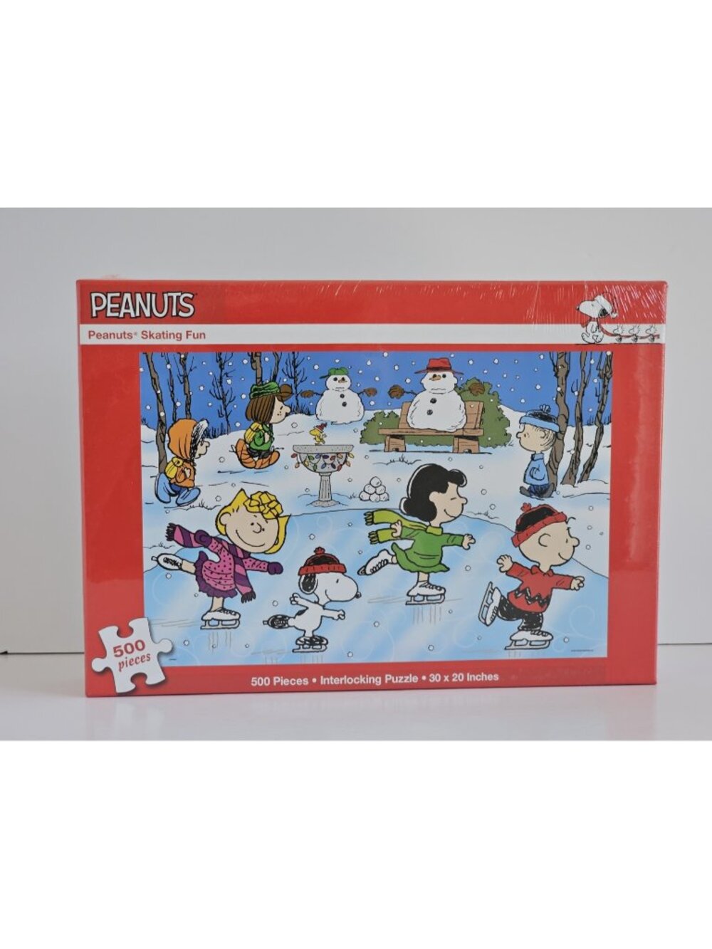 Peanuts Skating Fun 500 Piece Jigsaw Puzzle, New In Sealed Box